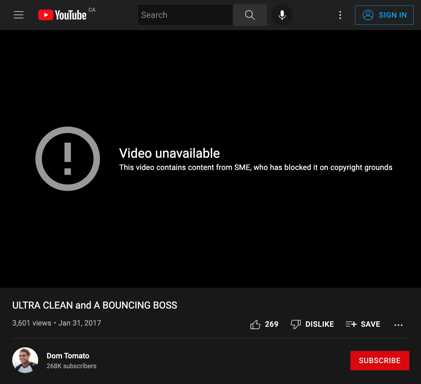 YouTube video taken down due to copyright issue